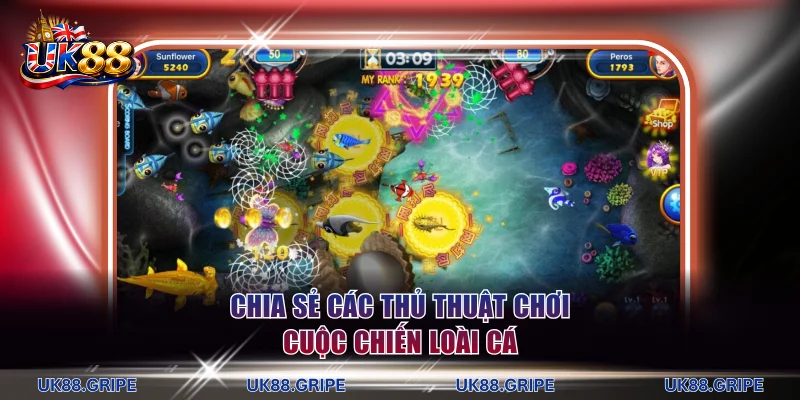 Chia sẻ các thủ thuật chơi Cuộc Chiến Loài Cá